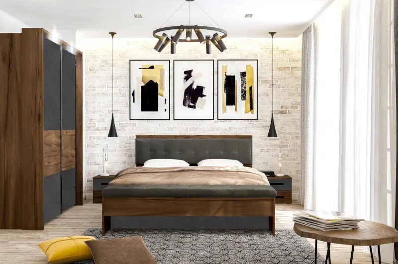 Тумба прикроватная с двумя ящиками 